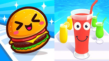 Food Run Vs Juice Run - All Levels Gameplay Walkthrough Android iOS Ep 1
