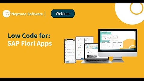Low Code for SAP Fiori Apps | Neptune Software (ES Subtitled)