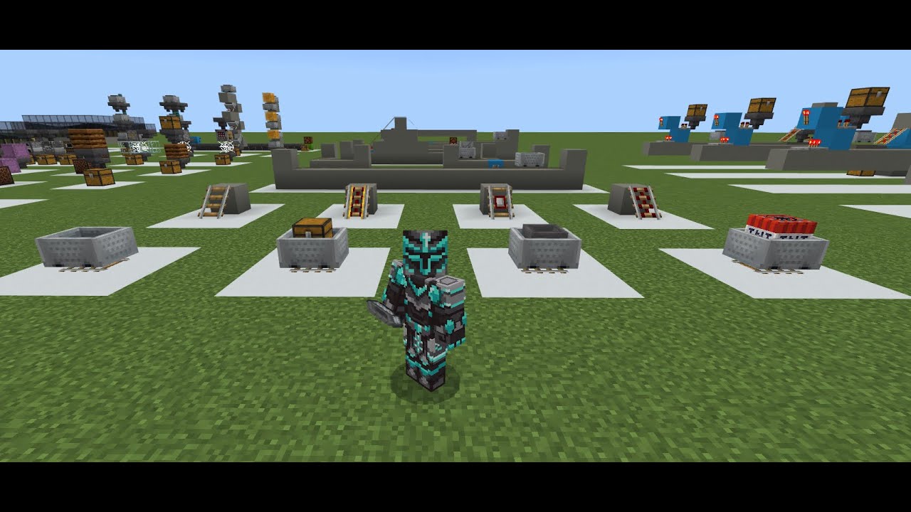 Minecraft Bedrock 1.21+ Minecart Rails Pt. 1 Rail Basics Tutorial - YouTube