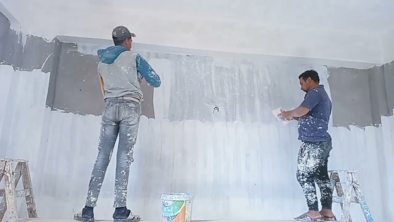 #سيده_المهام👩‍🔧 وأخير أخذت قرار نهائي فى دهان بيتي الجديد💪 أول يوم فى دهان البيت👌