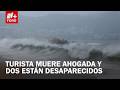 Mujer de CDMX muere ahogada en playa de Colima tras paso de Boris