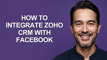 How to Integrate Zoho CRM with Facebook - KevinHowTo