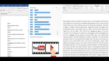 Editing YouTube Transcripts in Microsoft Word