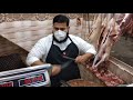 Peshawar Road Side Mutton Cutting Skill | Mutton Cutting Video |Pakistani Beef Factory