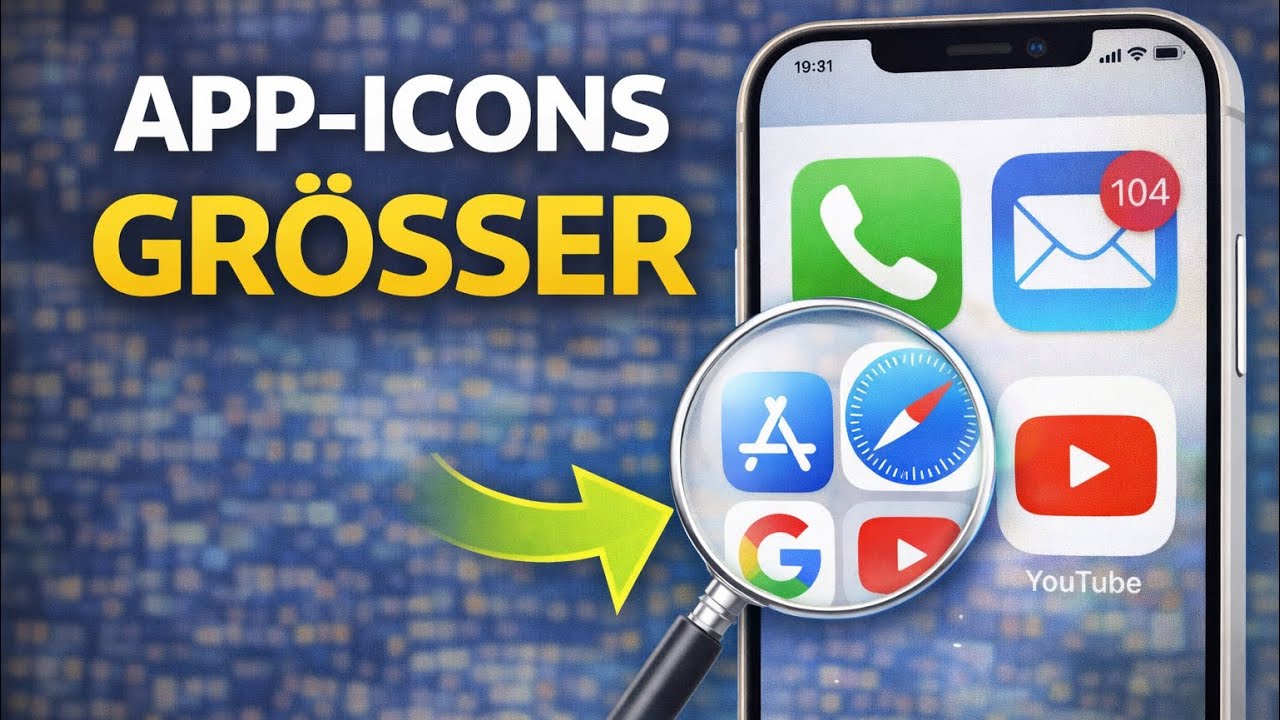 iPhone App-Icons größer machen 📱 Apps vergrößern (2026 Tutorial) - YouTube