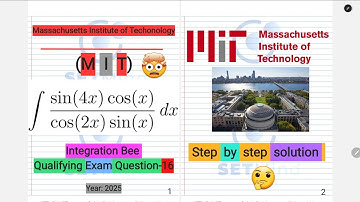 MIT Integration Bee Qualifying Exam Question (16) Solved | Calculus Integration Tutorial | SETMind