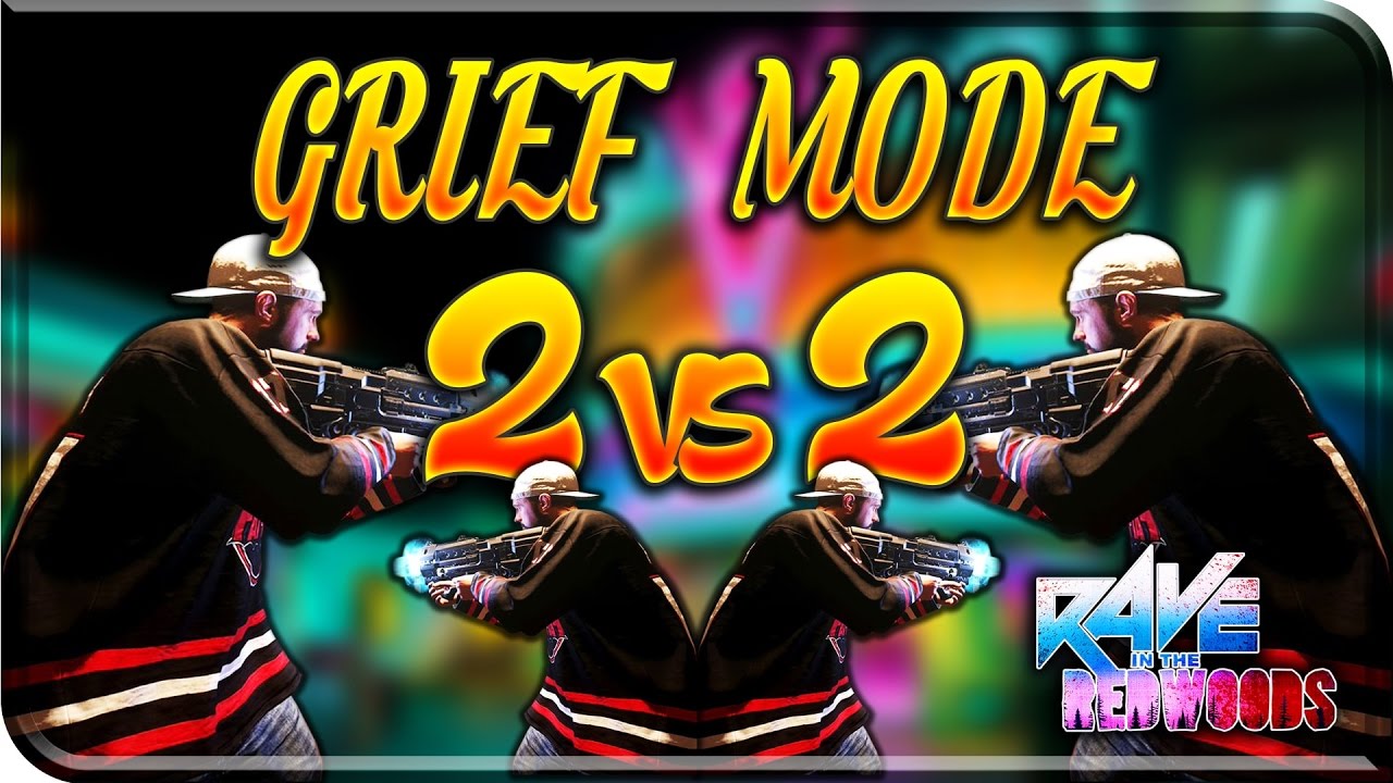 2 Vs 2 GRIEF MODE - Rave In The Redwoods Infinite Warfare Zombie Challenges.