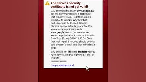 Lỗi google chrome this server s security certificate năm 2024