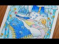 【大人の塗り絵】ぐっすり眠る女の子／森の少女の物語／水彩色鉛筆