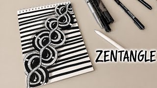 Mesmerizing Zentangle Art | Zentangle Pattern Tutorial