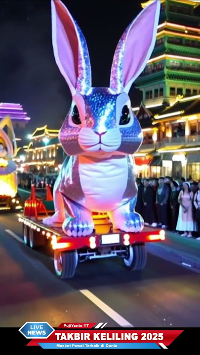 kelinci takbir keliling takbiran idul adha paling meriah V ai  #takbiran #idulfitri #rabbit
