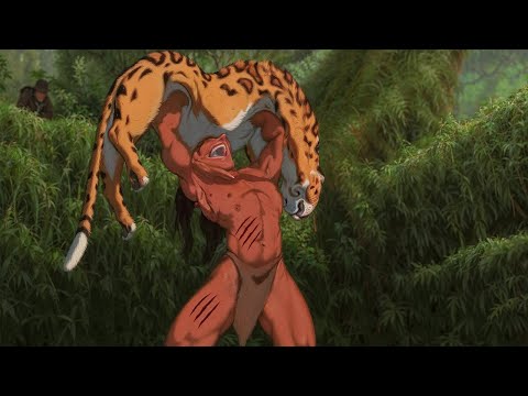 شاب بيصارع النمور وبيدافع عن الغوريلات من الصيادين الاشرار وبيبقي ملك الغابه