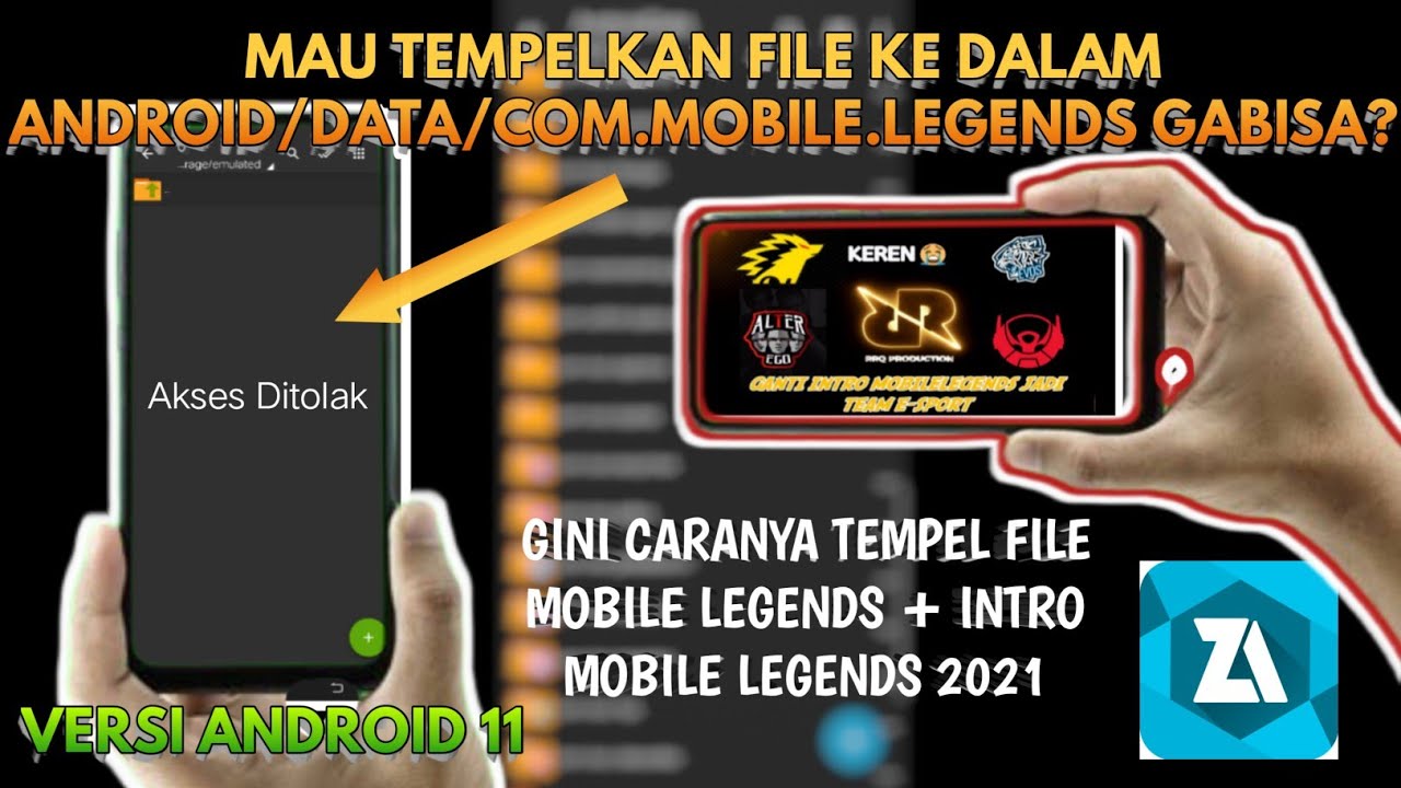 CARA MENGATASI ZARCHIVER AKSES DI TOLAK & CARA MEMASANG FILE INTRO E