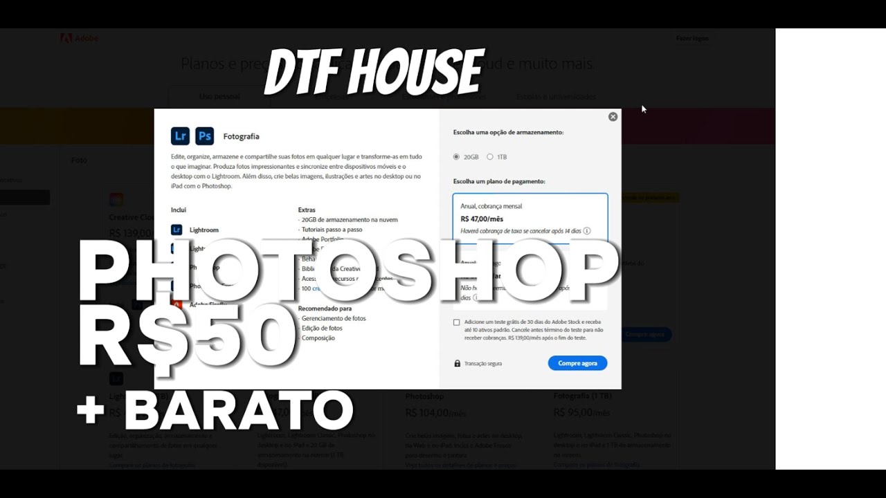 PAGANDO MAIS BARATO NO PHOTOSHOP