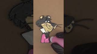 “Heavens to murgatroyd!” #3dprinting #art #badgereels #painting #snagglepuss #cartoon