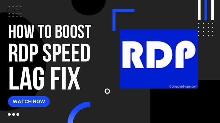 Improve Microsoft Remote Desktop RDP frame rate up to 60fps! | Fix rdp lag | Increase RDP Speed