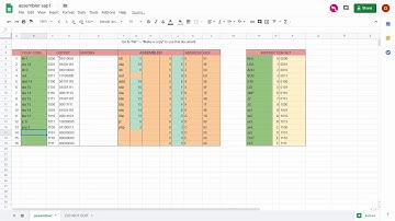 Machine Code Assembler in a Google Sheets Spreadsheet for Ben Eater SAP-1 Computer