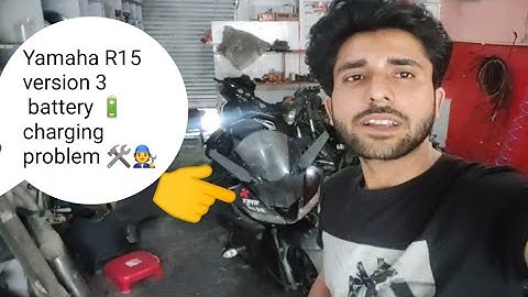 Yamaha R15 version 3 battery 🔋 charging problem 🛠️🧑‍🔧