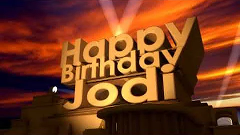 Happy Birthday Jodi