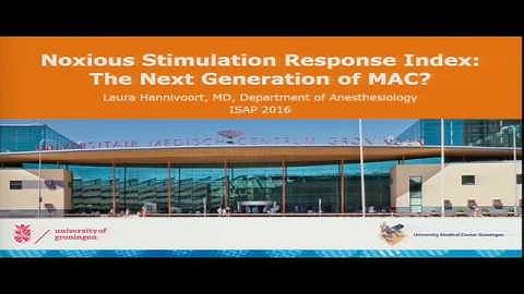 Noxious Stimulation Response Index: The Next Generation of MAC?