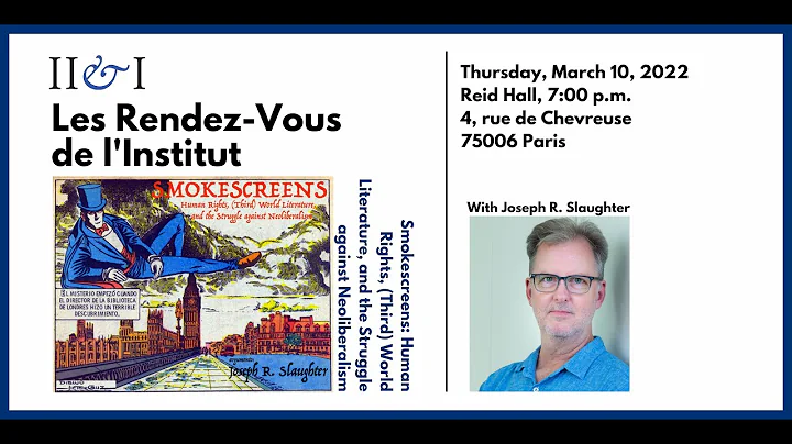 Joseph R. Slaughter: Smokescreens(Mar...  10, 2022...