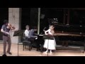 Trio movement for violin, viola and piano, composed by Alma Deutscher, 2014