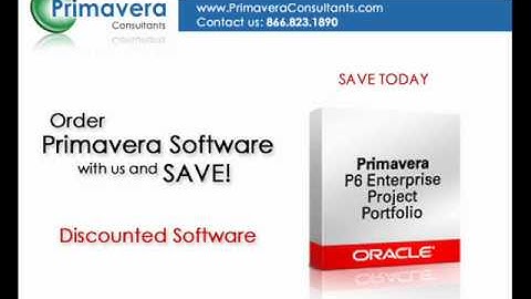 Oracle Primavera P6 Project Management Software