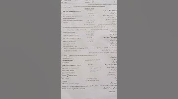 Class 10th Mathematics Sahiwal board Paper 2021 1st Group