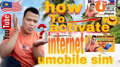 how do i activate internet my sim card | UMOBILE SIM|