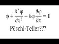 Korteweg–de Vries (KdV) equation - Soliton solution as Poschl-Teller potential