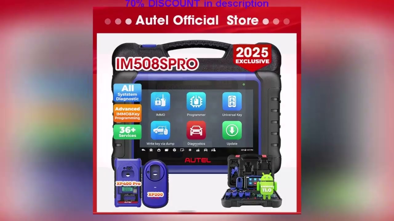 A must-have product! Autel MaxiIM IM508S PRO IM508SPRO Key Programming Tool OBD2 Scanner XP400PRO