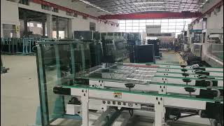 Automatic glass unloading machine