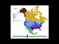 Колонизация Северной Америки   Animated map of the colonization of North America