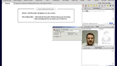 WebConference.com Recording Feature
