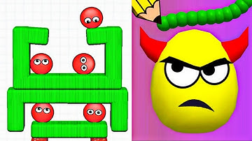 Draw to Smash Puzzle VS Hide Ball Brain Teaser Logic Puzzle Game Mix