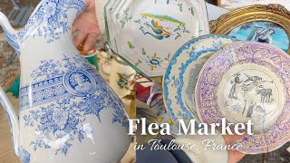 Treasure hunt at Flea Market in France ! Huge Garage Sale | Antiques & Vintage & Thrifting | HAUL