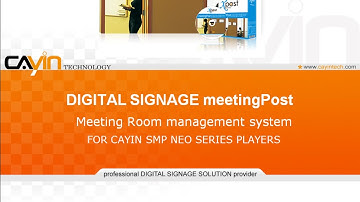 meetingPost - CAYIN Digital Signage