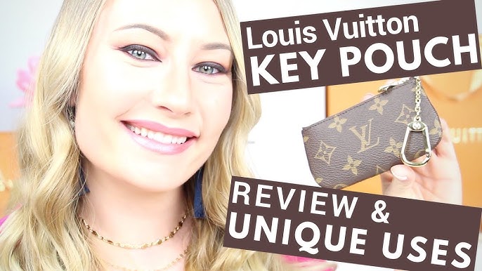 Louis Vuitton Unboxing (really short☺️)Monogram Eclipse canvas Key Pouch.  It matches my Keepall XS🤍 