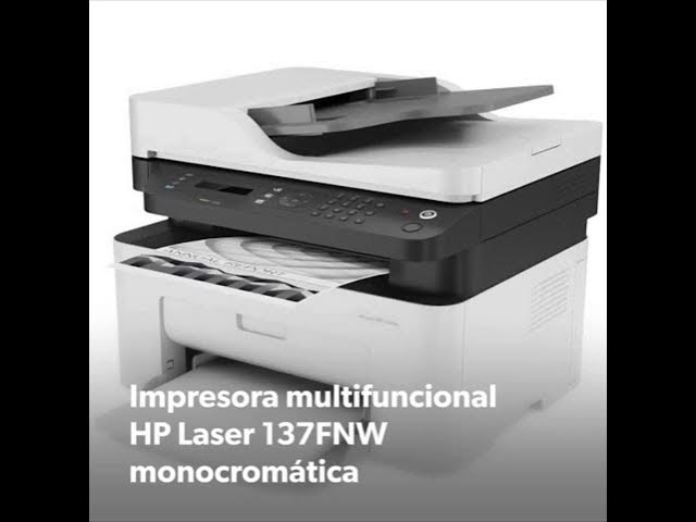 Impresora Multifuncional HP Laser 137fnw Monocromática