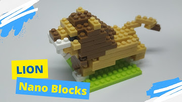 Lion | animal | Nano Blocks | Petit Block #build #blocks #bricks #kkv #lego