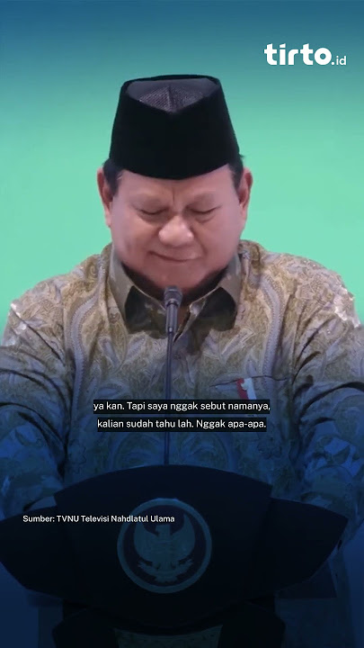 Prabowo: Ada yang Mengolok Saya Bajinga* Tolo*