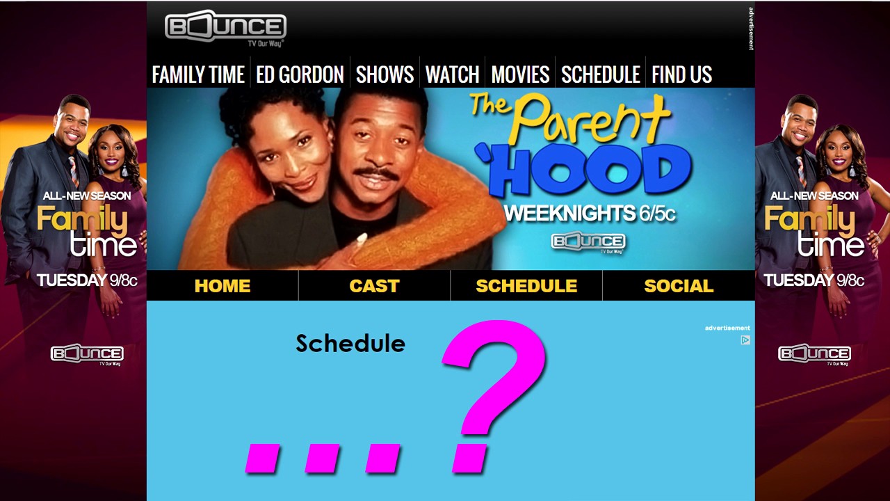 **The Parent 'Hood no longer on Bounce TV schedule!** YouTube