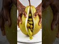 🍐 Giant Pear Opens & 1000 Mini Pears Burst Out! 🤯 | #oddlysatisfying #shorts #viral #reels #trending