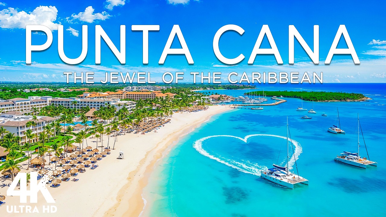 Punta Cana 4K Aerial Journey | Blue Horizons, Island Vibes & Scenic Coastal Views