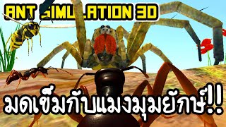 Ant Simulation 3D #2 - มดเข็มกับแมงมุมยักษ์!! [ เกมส์มือถือ ]