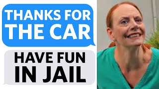 Entitled Aunt STEALS MY CAR Every Morning so I get her Arrested for GRAND THEFT AUTO Reddit Podcast