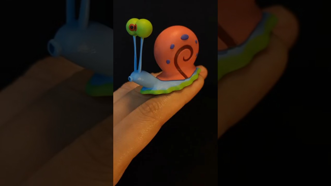How to make SpongeBob Gary the Snail with 3D pen #shorts