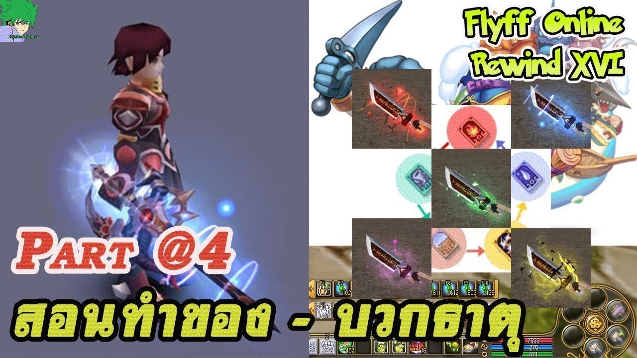 Flyff Online สอนการทำของ Part ที่ 4 เรื่องการตีบวกธาตุ (อัพใหม่)