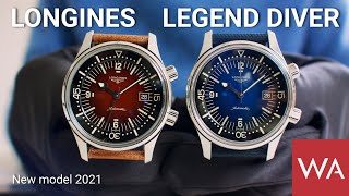 LONGINES Legend Diver Watch 2021. Two colorful additions to the collection.