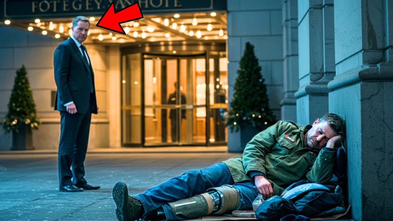 A Mozgássérült Veterán A Hotel Előtt Aludt… Fogalma Sem Volt Róla, Hogy A Tulaj Titokban Figyeli
